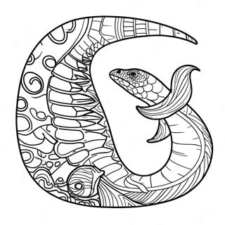 Eel Coloring Page 54643-43610