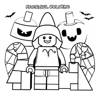 Lego Halloween Coloring Pages