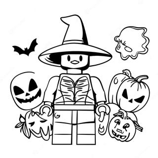 Lego Halloween Coloring Page 54653-43619