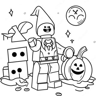 Lego Halloween Coloring Page 54653-43620