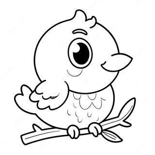 Cute Bird Coloring Pages