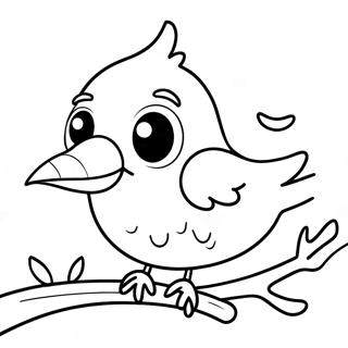 Cute Bird Coloring Page 54663-43624