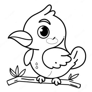 Adorable Baby Bird Coloring Page 54664-43631