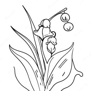 Lily Of The Valley Flower Coloring Page 54673-43633