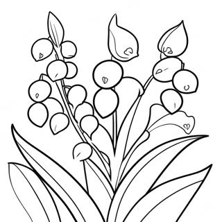 Lily Of The Valley Flower Coloring Page 54673-43634