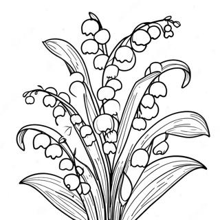 Delicate Lily Of The Valley Coloring Page 54674-43641