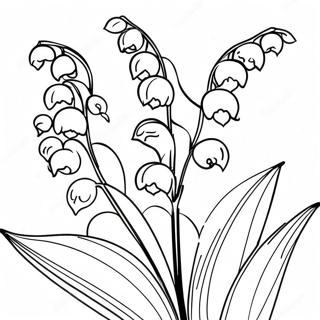 Delicate Lily Of The Valley Coloring Page 54674-43642