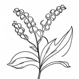 Delicate Lily Of The Valley Coloring Page 54674-43643