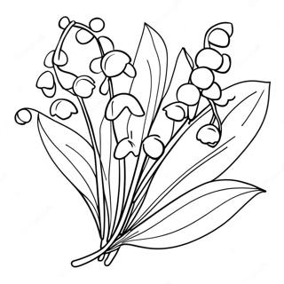 Delicate Lily Of The Valley Coloring Page 54674-43644