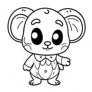 Colorful Pomni Character Coloring Page 5467-4473