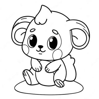 Colorful Pomni Character Coloring Page 5467-4474