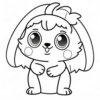 Colorful Pomni Character Coloring Page 5467-4476