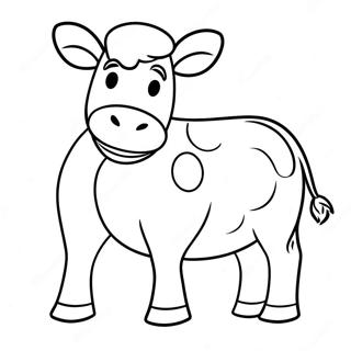 Chick Fil A Cow Mascot Coloring Page 54724-43679