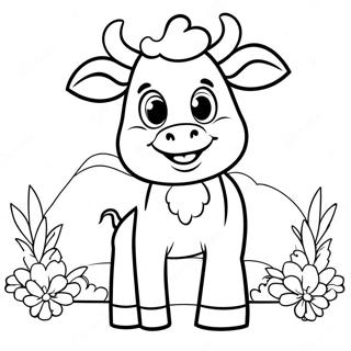 Chick Fil A Cow Mascot Coloring Page 54724-43680