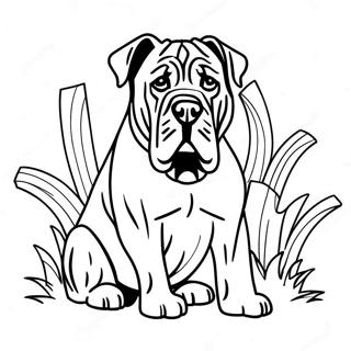 Majestic Cane Corso Coloring Page 54754-43703