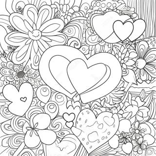 Sweet Hearts Bold Coloring Page 54783-43722