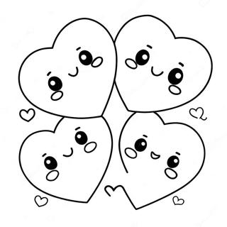 Cute Sweet Hearts Coloring Page 54784-43725