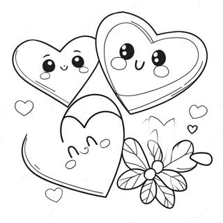 Cute Sweet Hearts Coloring Page 54784-43726