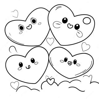 Cute Sweet Hearts Coloring Page 54784-43727