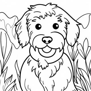 Aussiedoodle Coloring Page 54803-43738