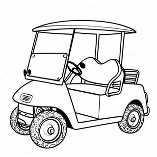 Golf Cart Coloring Page 54813-43746