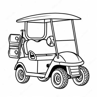 Golf Cart Coloring Page 54813-43747