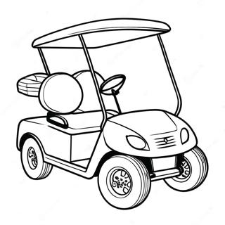 Golf Cart Coloring Page 54813-43748