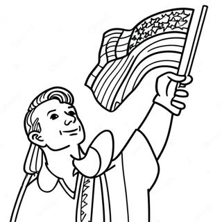 Colorful Pledge Of Allegiance Coloring Page 54824-43758