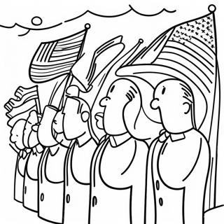 Colorful Pledge Of Allegiance Coloring Page 54824-43759