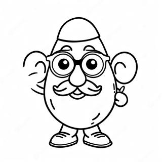 Mr Potato Head With Funny Glasses Coloring Page 54844-43769