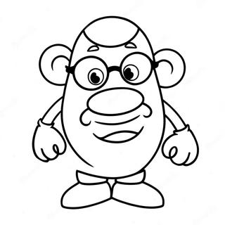 Mr Potato Head With Funny Glasses Coloring Page 54844-43770