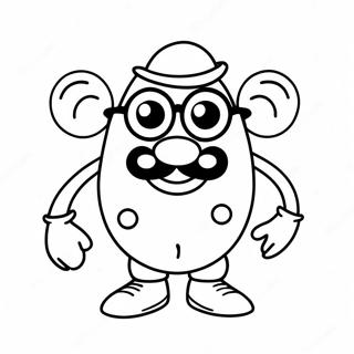 Mr Potato Head With Funny Glasses Coloring Page 54844-43772