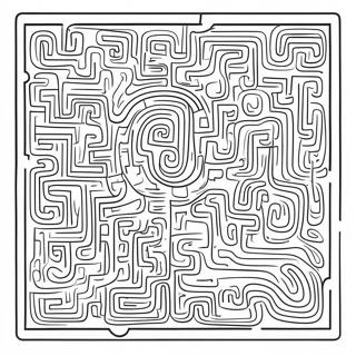 Maze Coloring Pages