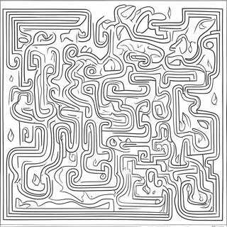 Maze Coloring Page For Kids 54853-43782