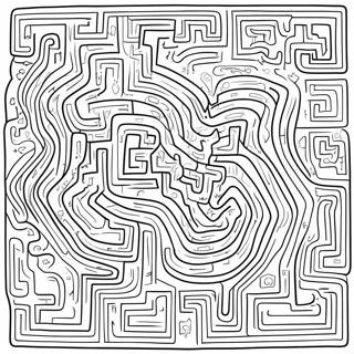 Maze Coloring Page For Kids 54853-43783