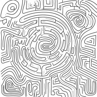 Maze Coloring Page For Kids 54853-43784