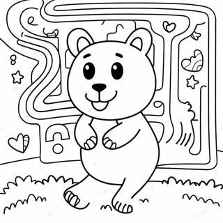 Fun Animal Maze Coloring Page 54854-43779