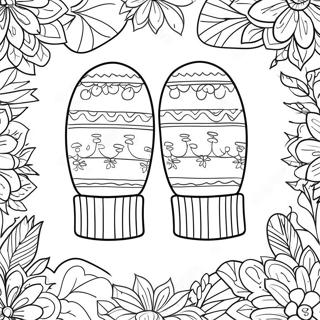 Mitten Coloring Page 54863-43785