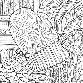 Cozy Knit Mitten Coloring Page 54864-43790