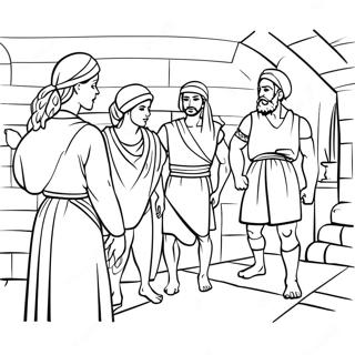 Rahab And The Spies Coloring Page 54893-43818