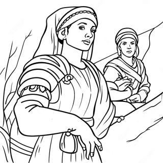 Rahab And The Spies Coloring Page 54893-43819