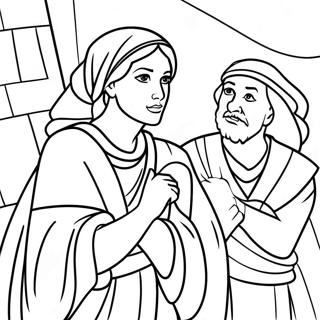 Rahab And The Spies Coloring Page 54893-43820