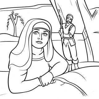 Rahab And The Spies Coloring Pages