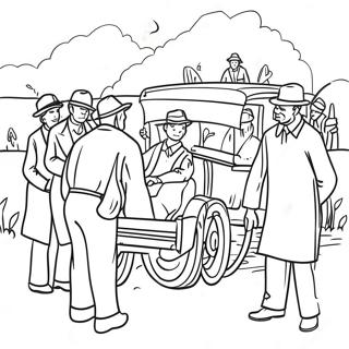 Great Depression Historical Scene Coloring Page 54913-43814