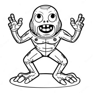 Scp 173 Creepy Stance Coloring Page 54943-43842