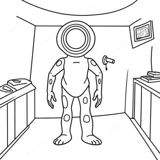 Scp 173 In A Dark Room Coloring Page 54944-43846