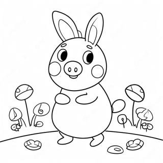 Peppa Pig Easter Coloring Pages