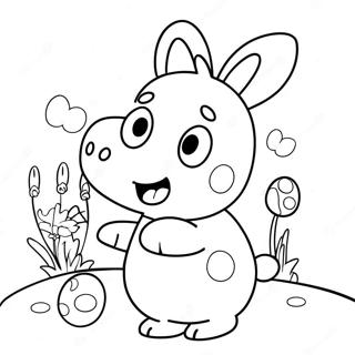 Peppa Pig Easter Bunny Coloring Page 54953-43851