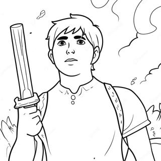 Percy Jackson Coloring Page 5496-4494