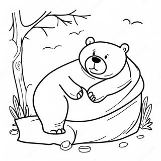 Bear Snores On Coloring Pages